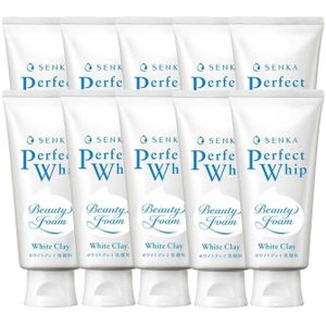 Shiseido - Senka Perfect Whip White Clay (2023 Version) - 120g (10ea) Set