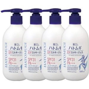 KUMANO COSME - Reihaku Hatomugi UV Milky Gel SPF31 PA+++ - 250g (4ea) Set