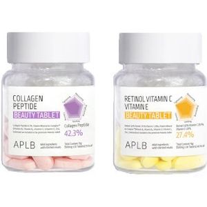 APLB - Retinol Vitamin C Vitamin E & Collagen Peptide (Beauty Tablet - 30ea*2) Set