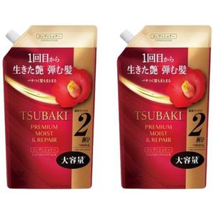 Shiseido - Tsubaki Premium Moist & Repair Conditioner Refill - 600ml (2ea) Set