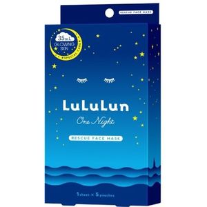 LuLuLun - One Night Facial Mask BLUE - 5stukken - Glowing Skin
