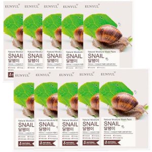 EUNYUL - Natural Moisture Mask Pack - Snail - 10pcs set