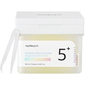 numbuzin - No.5+ Glutathione Vitamin Concentrated Toner Pad - 180ml/70pads