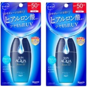 Rohto Mentholatum - Skin Aqua Hyaluronic Serum UV SPF50+ PA++++ - 70g - White (2ea) Set
