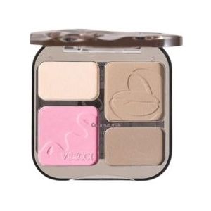 VEECCI - Free Easy-to-draw Highlight Contour Copmact - 8g - V03 Almond Coffee