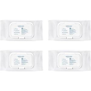 MISSHA - Super Aqua Ultra Hyalron Cleansing Oil Wipes (Jumbo Size) - 1pack (70pcs) (4ea) Set