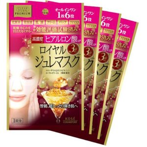 [PROMOTIE]Kose - Clear Turn Premium Royal Jelly Mask - Hyaluronic Acid - 4 sheets