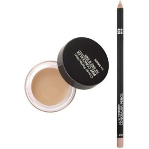 The Saem - Cover Perfection Pot Concealer - #1 Clear Beige (1ea) + Concealer Pencil - 1.4g - 1.5 Natural Beige (1ea) Set