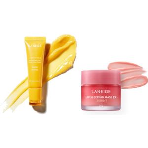 LANEIGE - Lip Glowy Balm - 10g - Mango (1ea) X Lip Sleeping Mask EX - 20g - Berry (1ea)