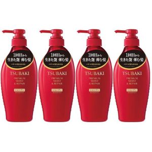 Shiseido - Tsubaki Premium Moist & Repair Shampoo - 450ml (4ea) Set