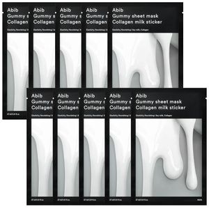 Abib - Gummy Sheet Mask - Collagen Milk Sticker -  10stukken