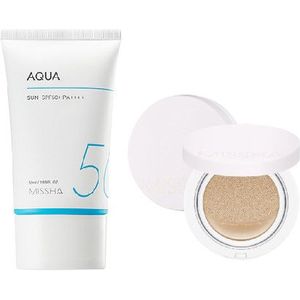 Missha Aqua Sun X Magic Cushion Cover Lastng # 23 Set