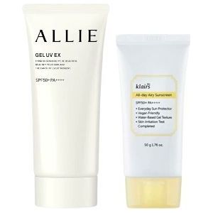 Dear; Klairs - All-day Airy Sunscreen SPF50+ PA++++ - 50g X Kanebo - Allie Gel UV EX SPF50+ PA++++ - 90g (New Version of ALLIE