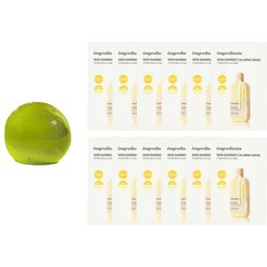 ongredients - Cleansing Ball - 110g - Jeju Green Tea + Skin Barrier Calming Mask - 12pcs Set
