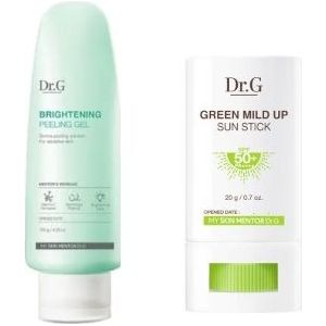 Dr.G Green Mild Up Sun Stick SPF50+ PA++++ - 20g (1ea) + Brightening Peeling Gel (New) - 120g (1ea) set