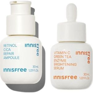 innisfree - Vitamin C Green Tea Enzyme Brightening Serum - 30ml (1ea) X Retinol Cica Repair Ampoule - 30ml (1ea)
