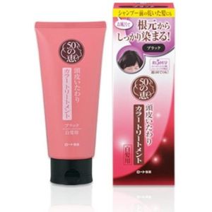 Rohto Mentholatum  - 50 Megumi Gray Hair Care Color Treatment - 150g - Black