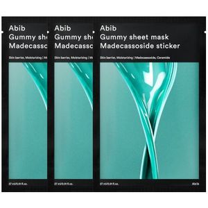 Abib - Gummy Sheet Mask - 3stukken - Madecassoside Sticker