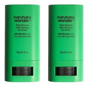 haruharu wonder  - Black Bamboo Daily Soothing Sun Shield SPF50+ PA++++  -  20g (2ea) Set