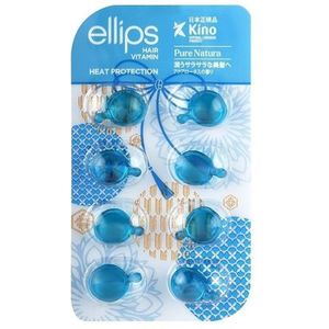 ELLIPS - Hair Vitamin Heat Protection - 8stukken - Pure Natura (Blue)