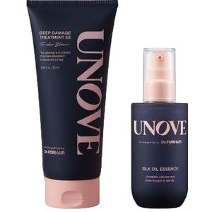 Dr. FORHAIR - UNOVE - Deep Damage Treatment EX - Tender Bloom - 320ml + Silk Oil Essence - 70ml Set