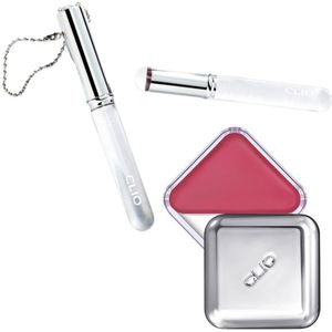 CLIO - Essential Lipcheek Tap 04 From Berry + Lip Brush Set