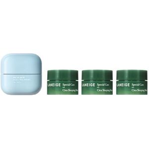 LANEIGE - Water Bank Blue Hyaluronic Eye Cream - 25ml (1ea) + Cica Sleeping Mask - 10ml (3ea) Set