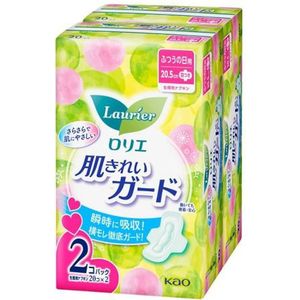 Kao - Laurier Skin Clean Guard With Wings 20.5cm - 20 stukken x 2