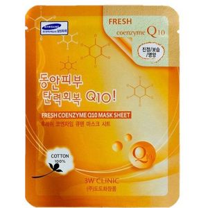 3W Clinic - Fresh Coenzyme Q10 Mask Sheet - 1stuk