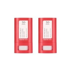 THANK YOU FARMER - SUN PROJECT Silky Calming Sun Stick SPF50+ PA++++ - 14g (2ea) Set