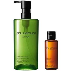 Shu Uemura Anti/Oxi+ Pollutant & Dullness Clarifying Cleansing Oil - 450ml (1ea) + Ultime8 Sublime Beauty Cleansing Oil - 50ml
