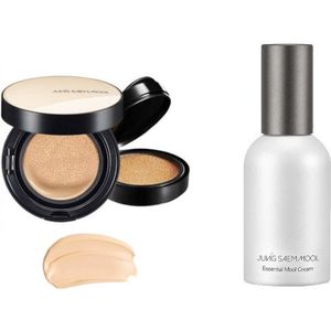 JUNGSAEMMOOL - Essential Skin Nuder Cushion SPF50+ PA+++ (With Refill) - 14g+14g - 19 N-Light (1ea) + Essential Mool Cream -...