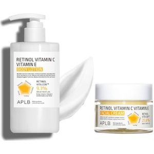 APLB - Retinol Vitamin C Vitamin E Body Lotion - 300ml (1ea) X Facial Cream - 55ml (1ea) Set
