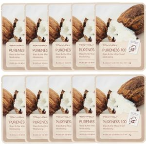 Tonymoly - Pureness 100 Mask Sheet - Shea Butter (10elk) Set