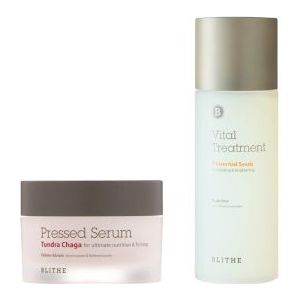 Blithe - Pressed Serum - Tundra Chaga - 50ml (1ea) + Vital Treatment - No.9 Essential Seeds - 150ml (1ea) Set