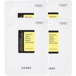 COSRX - Advanced Snail Mucin Power Essence Sheet Mask - 4pcs