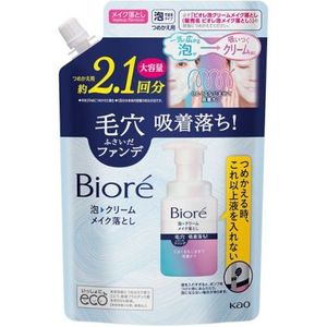 Kao - Biore Foam Cream Makeup Remover Refill Large Capacity - 355ml