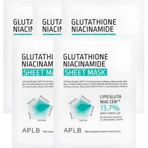 APLB - Glutathione Niacinamide Sheet Mask - 25ml (5pcs) Set