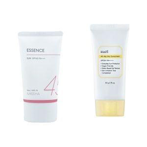 MISSHA All Around Safe Block Essence Sun SPF45 PA+++ - 50ml X Dear; Klairs - All-day Airy Sunscreen SPF50+ PA++++ - 50g