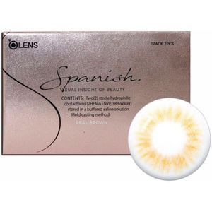 Olens - Spanish 1 Month - Real Brown - 2pcs - -6.50