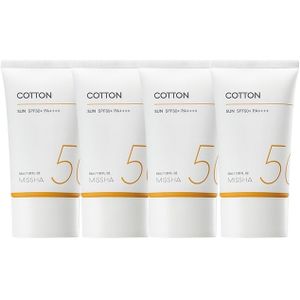 MISSHA All Around Safe Block Cotton Sun SPF50+ PA++++ (New Version of All Around Safe Block Daily Sun) - 50ml (4ea) Set