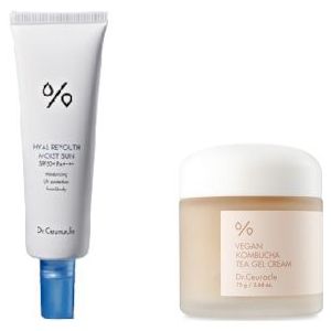 Dr.Ceuracle - Vegan Kombucha Tea Gel Cream - 75g + Hyal Reyouth Moist Sun SPF50+ PA++++ - 50ml Set