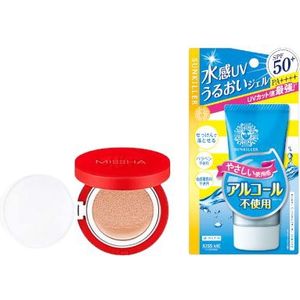 ISEHAN - Kiss Me Sunkiller Perfect Water Essence SPF50+ PA++++ - 50g X MISSHA - Velvet Finish Cushion SPF50+ PA+++ - 15g - 21