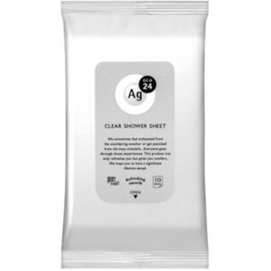 Shiseido - Ag Deo 24 Clear Shower Sheet - 10pcs - Non Fragrance