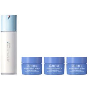 LANEIGE - Water Bank Blue Hyaluronic Emulsion For Combination To Oily Skin - 120ml (1ea) +  Water Sleeping Mask EX - 15ml...