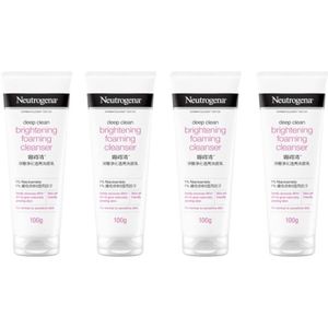 Neutrogena - Deep Clean Brightening Foaming Cleanser - 100g (4ea) Set