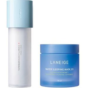LANEIGE - Water Bank Blue Hyaluronic Essence Toner For Normal To Dry Skin - 160ml (1ea) + Water Sleeping Mask - 70ml (1ea) Set