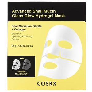 [Promotie] COSRX - Advanced Snail Mucin Glass Glow Hydrogel Mask - 3stukken