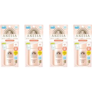 Shiseido Anessa Perfect UV Sunscreen Mild Milk For Sensitive Skin SPF50+ PA++++ - 60ml (4ea) Set