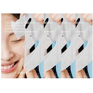 COSRX - Hydrium Triple Hyaluronic Water Wave Sheet Mask - 4pcs